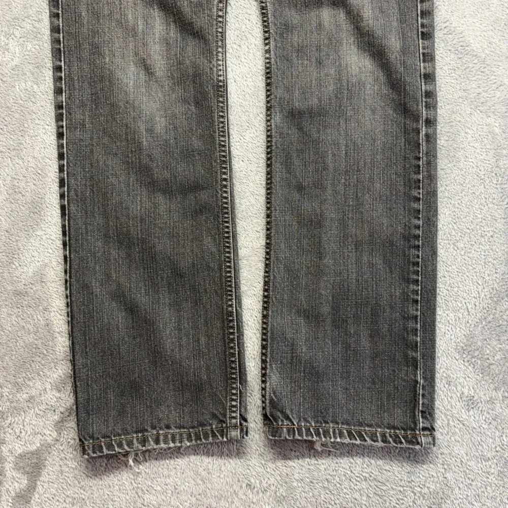 Levi's 514 Slim Straight Jeans Men 30x32 Black Good Frayed Hem Zip Fly